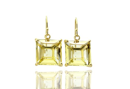 Boucles d'oreilles de mariée carrées pour rayonner lors d'une cérémonie
