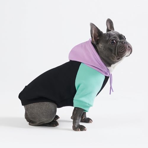 Image of Spark Paws Dog Hoodie - Premium Dog Sweater for Small, Medium, and Large Dogs | Warm Outfits for French Bulldogs, Pitbull, Puppy, Winter Jacket Alternative - Cyber Punk - 2XL