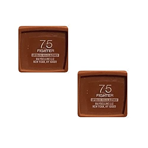 Pack Of 2 Maybelline New York Superstay Matte Ink Liquid Lipstick, Fighter # 75 #TOP3
