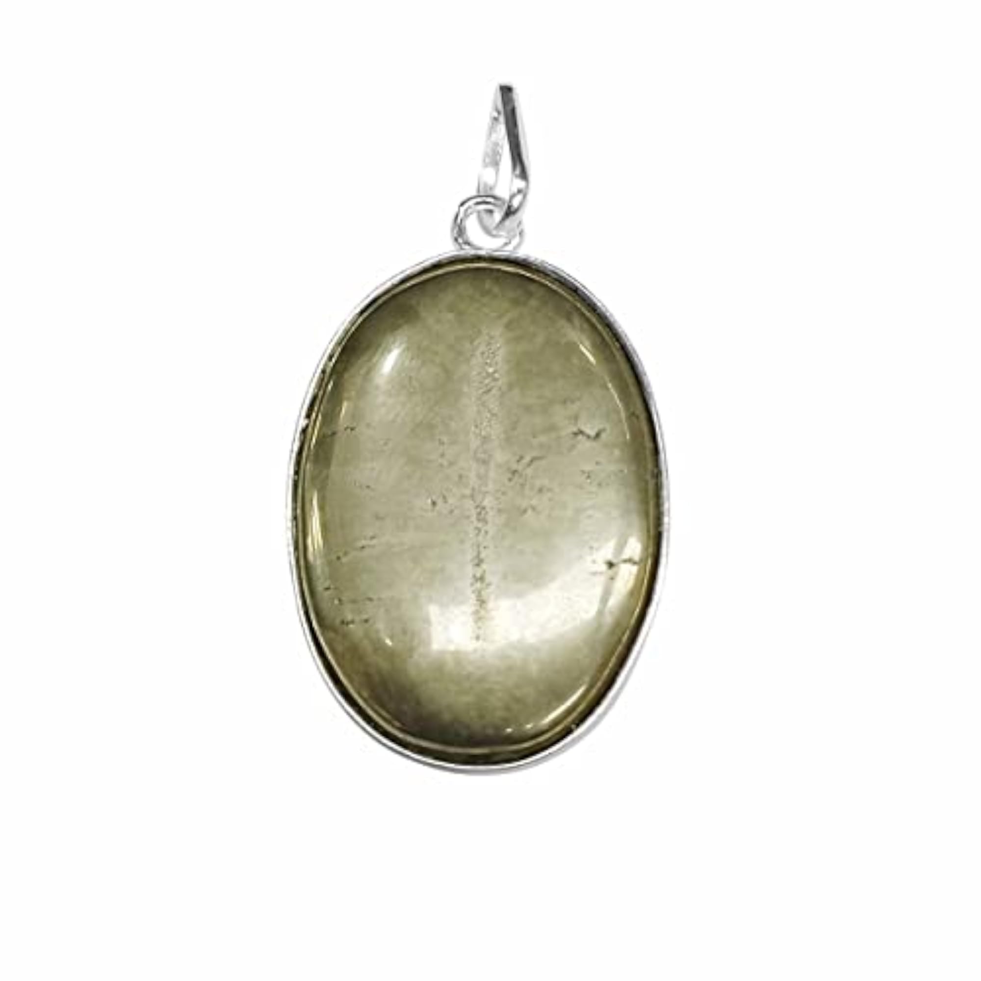 Oval & Hexagon Crystal Pendant Necklace, Unisex