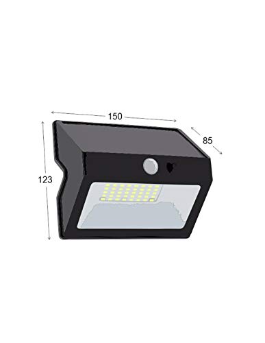 Aplique LED solar 20W PEEL para iluminar zonas oscuras sin cables 6