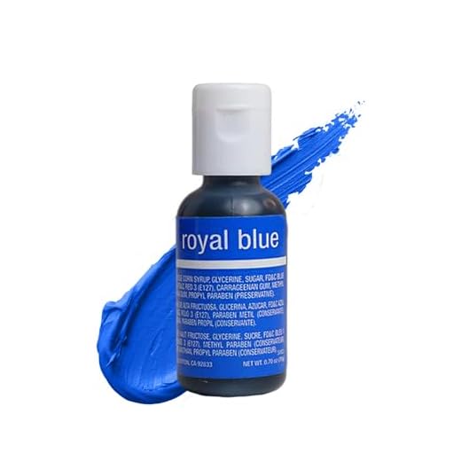 Chefmaster Royal Blue Liqua-Gel® Food Coloring | Vibrant Color | Professional-Grade Dye for Icing, Frosting, Fondant | Baking & Decorating | Fade-Resistant | Easy-to-Use | Made in USA | 0.70 oz
