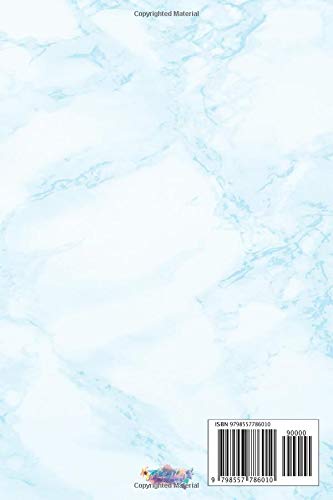 Miniatura 2 de Amanda's Journal Personalized Name Notebook, 6x9 Blank Lined With 120 Pages, Faux Marble Floral Personalized Gift Book, Custom Diary For Women