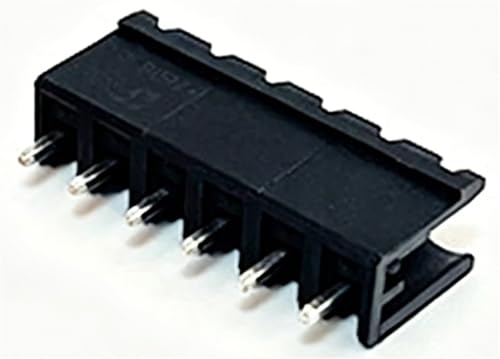 Bloque de terminales PCB enchufable de 5,08 mm y 6 pines en color negro