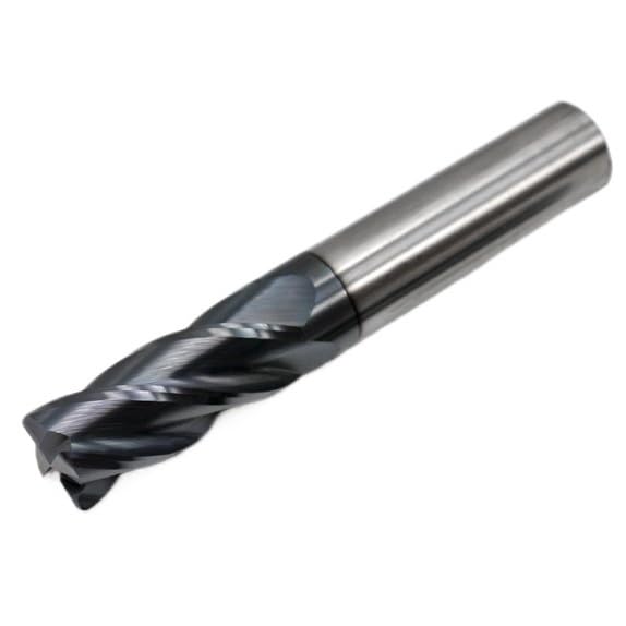 1 pieza de fresa con revestimiento aleación acero carburo, herramienta mecanizado CNC Hr50, kit desbaste esquinas, máquina fresadora(12R1.0x75L)