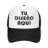 velquessa Gorras Personalizadas de Hombre Mujer Gorra Negra Ajustable Diseño Propio con Logo,Texto,Foto Gorra Deportiva para Tenis,Beisbol,Running,Verano,Exterior