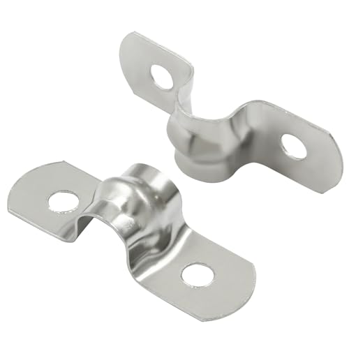 30Pcs M40 Two Hole Strap U Bracket Stainless Steel Tube Strap Tension Clip Assortment Kit Heavy Duty Rigid Pipe Strap Clamp - View #10