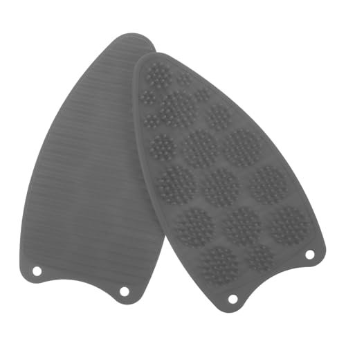 NIYANGLE Alfombrilla de Silicona para Plancha 2 Piezas Gris, Resistente al Calor, Antideslizante, Termoaislante para Tabla de Planchar, Adecuado para Hogar, Lavandería y Uso Doméstico