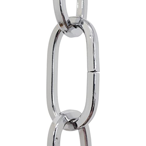 Image of RCH Hardware CH-S62-45-PC-10 Steel Chandelier Chain, Polished Chrome (10 Feet)