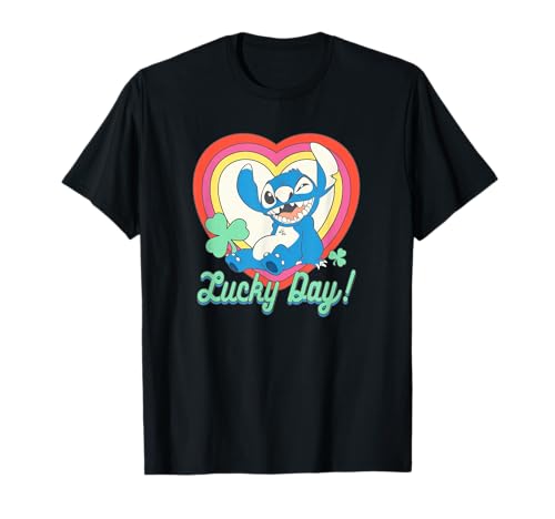 T-shirt Stitch Lucky Day pour vos sorties décontractées et weekends