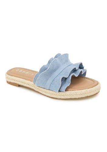 ESPRIT Sandalia Annie para Mujer, deslizantes, Azul Claro, 37 EU
