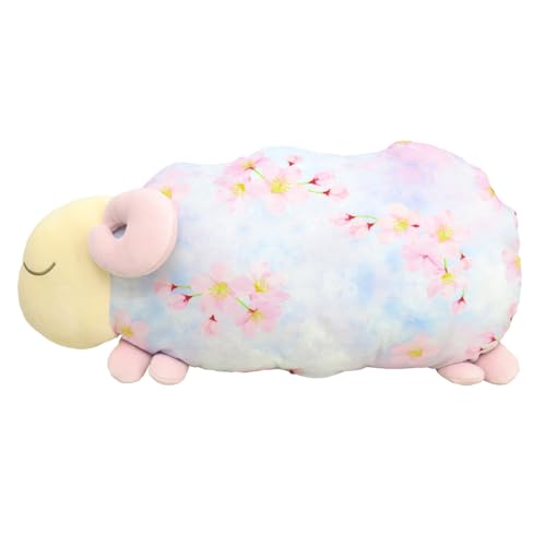 おやすみ羊 さくら 抱きまくら 母の日 プレゼント 桜 ピンク 可愛い 安眠おやすみ さくらの香り 香りのビーズ付き アロマグッズ 安眠グッズ 安眠枕