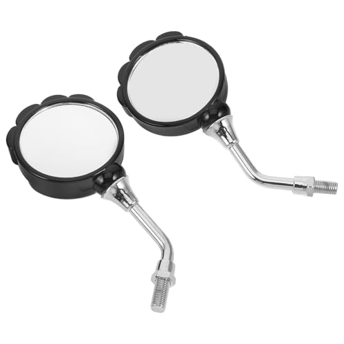 Espejos negros antivibración para motocicleta con cristales ABS de alta nitidez