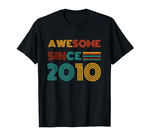 Decorações Son14 Year Old Retro 14 yr 2010 Birthday. T-shirt