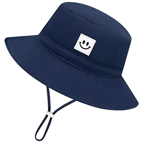 Baby Sun Hat Toddler Sun Hat Wide Brim Toddler Bucket Hat Infant Sun Hat for Boys Girls UPF 50+ Kids Hat Baby Beach Hat