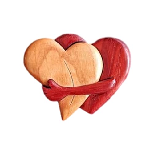 Wood Love Heart Decoration Craft Valentine's Day Gift ForCouples and Art Collectors Desktop Ornament Valentine's Day Ornament