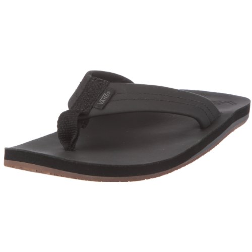Vans M Santa Rosa SE VLFPBLK - Sandalias de Cuero para Hombre, Color Negro, Talla 42