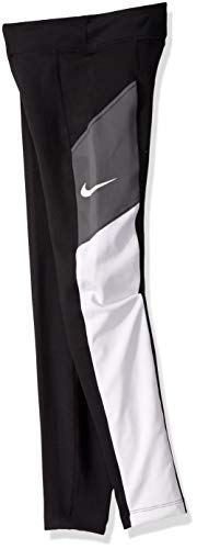 Nike Girl's Trophy Tight, Black/White/Dark Grey/White, Large #TOP1