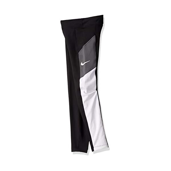 Nike-Girls-Trophy-Tight Nike Girl's Trophy Tight, Black/White/Dark Grey/White, Medium