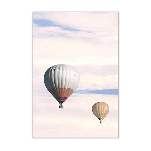 Ciel rose toile affiche impression poétique pour chambre