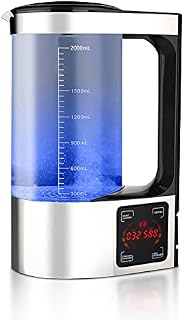 Rungao Hydrogen Water Bottle Generator Hydrogen Alkaline Water Pitcher Maker Machine Hydrogen Water Bottle 2L Capacity Hydrogen Content Maker Touch Screen, Up to 1500PPB