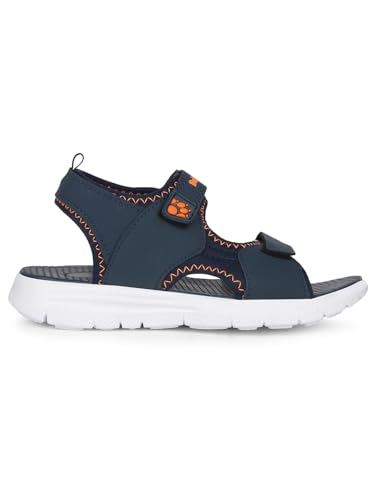 Image of Bubblegummers Boys Velcro Strap Sporty Sandal - Navy