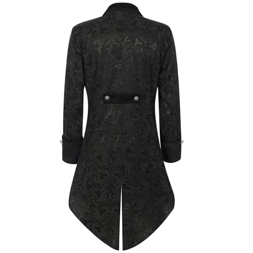 Abrigos victorianos medievales de mujer con corte esmoquin vintage y acabados retro