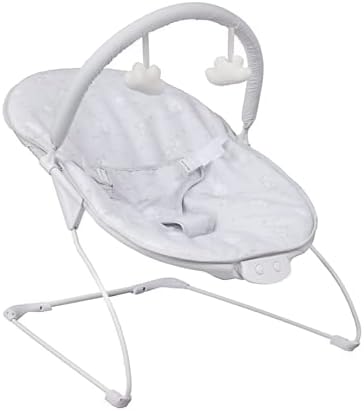 – Baby Bouncer with Soothing Music and Vibration, Adorable Grey Elephant Design, Suitable for Newborns