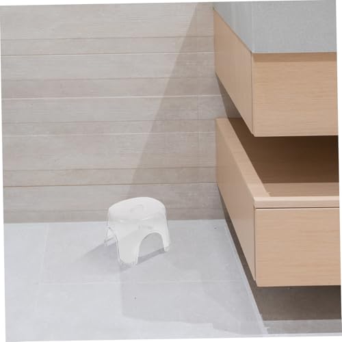 Banc de douche en cristal transparent BESTYASH tabouret robuste et confortable - 5