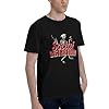 Men's Distortion Rock Band Comfortable Short-Sleeved Shirts Hard-Wearing and Fashion-Forward Tops Loungewear and Athletic Shirts Black S #1