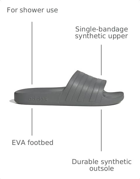 Image of adidas Womens Adilette Aqua Slides Casual Sandals Casual - Blue