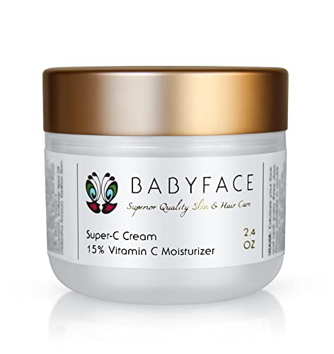Babyface Super-C Vitamin C 15% Concentrate Daily Anti-Aging & Wrinkle Prevention Moisturizing Cream, 2.4 oz.
