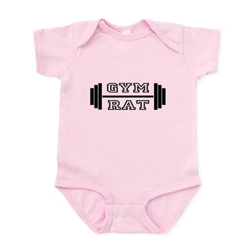 CafePress Gym Rat Infant Bodysuit Cute Infant Bodysuit Baby Romper