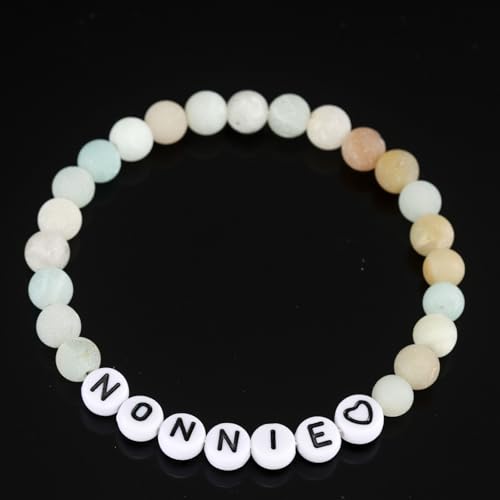 HUTIMY Gifts for Nonnie Bracelet Women Grandma Customized Birthday Items Jewelry Best Nonnie Ever2