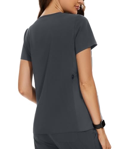 Image of PACBREEZE Women's Maternity Scrub Top /Shirt V-Neck Workwear Medical Pregnancy Scrub Clothes, S-XXL