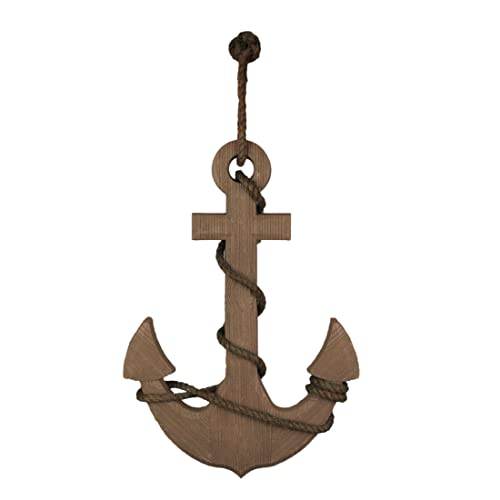Ancre de bateau en corde suspendre murale marron 46 cm Things2Die4