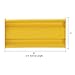 Global Industrial Steel Guard Rail, 2-Rib, 2'L, Yellow