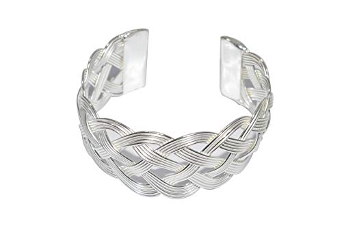 Jaipur handicrafts hub Handmade Design Silver Plated Cuff Bracelet Fashion Jewellery