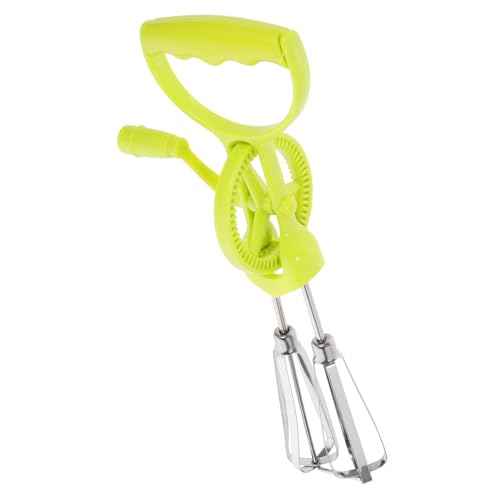OKUMEYR Manual Egg Beater Hand Crank Kitchen Tools Stainless Steel Plastic Multi-functional Easy to Use Handheld
