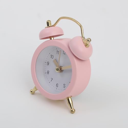 Image of Home Centre Plastic Casablanca Analog Table Clock - 5x8cm,Pink