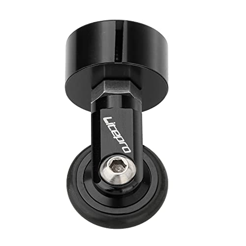 Newmind Rodinhas de liga dobrável para bicicleta fácil com rotação de 360 graus dobrável para transp