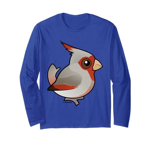 Cute Cartoon Pyrrhuloxia Birdorable Colorful Bird Long Sleeve T-Shirt