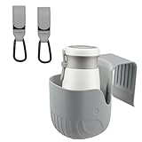 Getränkehalter für Kinderwagen - Universeller Becherhalter mit 2 Haken, Flaschenhalter für Kindersitz & Kinderwagen, Stroller Getränke Halterung