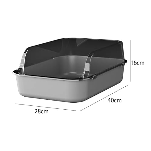 Arenero Semicerrado para Gatos Leefasy Gris miniatura 5