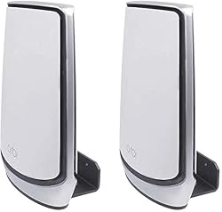 VOMENC WiFi 6 Wall Mount Holder Compatible with Orbi Ultra(RBK850)(RBK852)(RBK853)/(RBS750)(RBS751)(RBK752)(960/860 Series)/(AX5700)(AX6000) NETGEAR Orbi Mesh WiFi 6 System(2 Pcak)