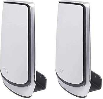 VOMENC WiFi 6 Wall Mount Holder Compatible with Orbi Ultra(RBK850)(RBK852)(RBK853)/(RBS750)(RBS751)(RBK752)(960/860 Series)/(AX5700)(AX6000) NETGEAR Orbi Mesh WiFi 6 System(2 Pcak)