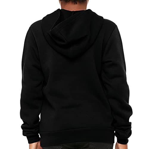 Skate Fast Kids' Sponge Fleece Hoodie - Unique Kids' Hoodie - Printed Hoodie For Kids - Black, M #TOP2