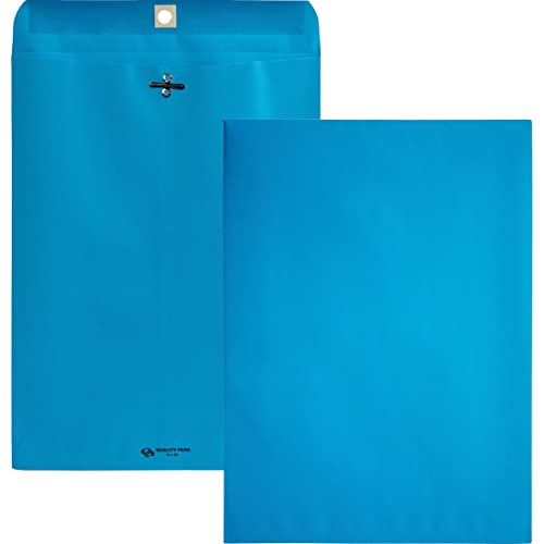 Quality Park Clasp Envelopes, 9 X 12 Inches, Blue, Pack Of 10 (38737) #TOP11
