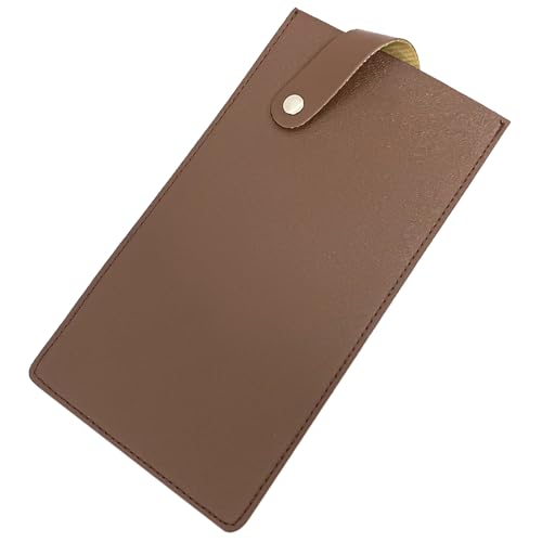 Buaak Knife Guard for Chef Knife, 8.5 PU Leather Sheath, Brown Sleeve for Knives and Meat Cleaver, Kitchen Knife Cover, Cleaver Protection Accessories