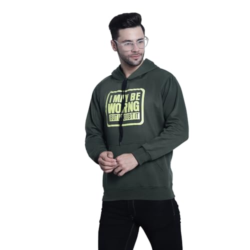 Image of Mack Jonney Printed Hooded Cotton Fleece Sweatshirt for Men (Pack of 2)-MACK50710